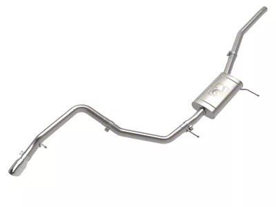 AFE Vulcan Series 2.50-Inch Single Exhaust System with Polished Tips; Rear Exit (22-26 2.0L EcoBoost Maverick)