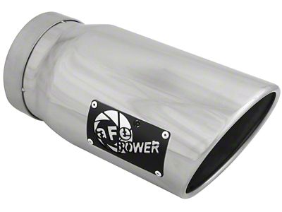 AFE MACH Force-XP 304 Stainless Steel Exhaust Tip; 6-Inch; Polished (Fits 5-Inch Tailpipe)