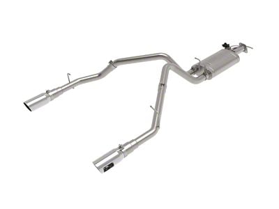 AFE Gemini XV 3-Inch Dual Exhaust System with Polished Tips; Rear Exit (19-24 5.7L RAM 1500 w/ Factory Dual Exhaust)