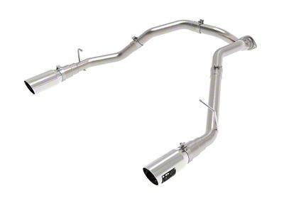 AFE Large Bore-HD 3-Inch DPF-Back Exhaust System with Polished Tips; Rear Exit (20-24 3.0L EcoDiesel RAM 1500)