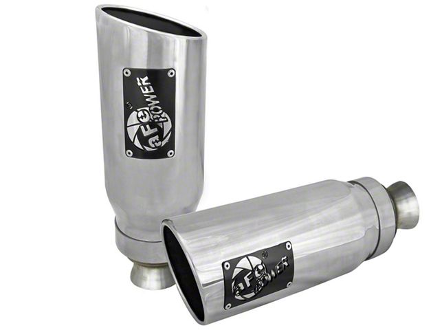AFE MACH Force Direct-Fit Exhaust Tips; 5-Inch; Polished (19-24 5.7L RAM 1500)