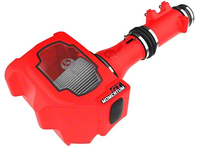 AFE Momentum GT Cold Air Intake with Pro DRY S Filter; Red (2025 3.0L RAM 1500, Excluding RHO)