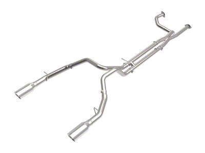 AFE Vulcan Series 3 to 3-1/2-Inch Dual Exhaust System with Polished Tips; Rear Exit (21-24 RAM 1500 TRX)