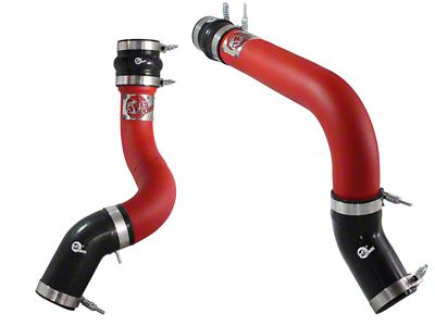 AFE BladeRunner 3-Inch Hot and Cold Charge Pipe Kit; Red (13-18 6.7L RAM 2500)