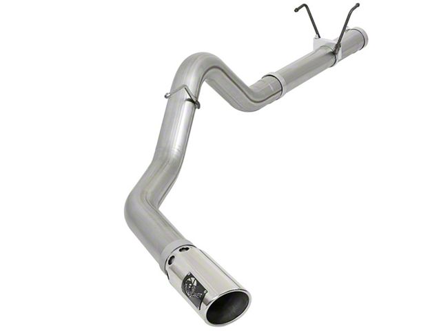AFE Large Bore-HD 4-Inch Single Exhaust System with Polished Tip; Side Exit (07-12 6.7L RAM 2500)
