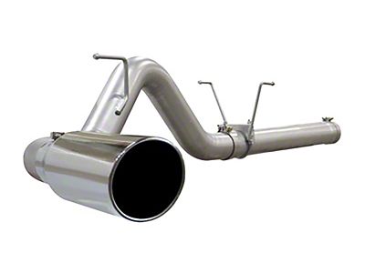AFE Large Bore-HD 4-Inch Single Exhaust System with Polished Tip; Side Exit (07-12 6.7L RAM 2500)