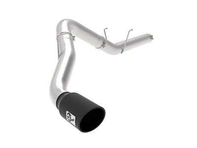 AFE Large Bore-HD 5-Inch DPF-Back Single Exhaust System with Black Tip; Side Exit (19-24 6.7L RAM 2500)