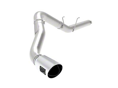 AFE Large Bore-HD 5-Inch DPF-Back Single Exhaust System with Polished Tip; Side Exit (19-24 6.7L RAM 2500)