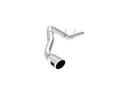 AFE Large Bore-HD 5-Inch DPF-Back Single Exhaust System with Polished Tip; Side Exit (19-24 6.7L RAM 2500 Crew Cab/Mega Cab w/ 6.4-Foot Box)