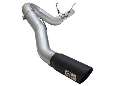 AFE Large Bore-HD 5-Inch Single Exhaust System with Black Tip; Side Exit (13-18 6.7L RAM 2500)