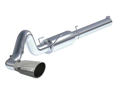 AFE Large Bore-HD 5-Inch Single Exhaust System with Polished Tip; Side Exit (04-07 5.9L RAM 2500)