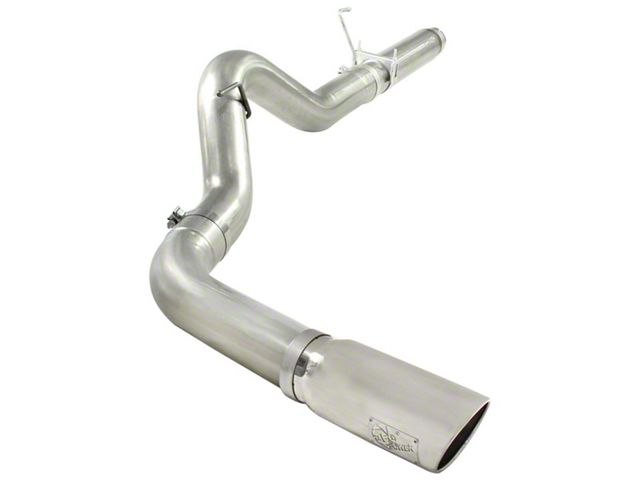 AFE Large Bore-HD 5-Inch Single Exhaust System with Polished Tip; Side Exit (07-12 6.7L RAM 2500)