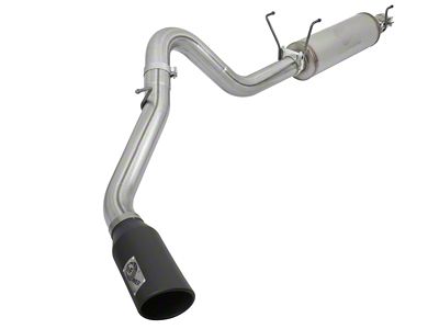 AFE MACH Force-XP 4-Inch Single Exhaust System with Black Tip; Side Exit (14-24 6.4L RAM 2500)