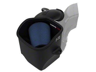 AFE Magnum FORCE Stage-2 Cold Air Intake with Pro 5R Oiled Filter; Black (19-23 6.4L RAM 2500)