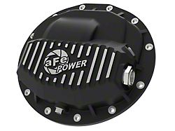 AFE Pro Series Front Differential Cover with Machined Fins; Black; AAM 9.25-Inch (13-23 RAM 2500)