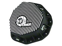 AFE Pro Series Rear Differential Cover with Machined Fins; Black; AAM 10.50/14 Rear Axles (03-05 5.9L RAM 2500)