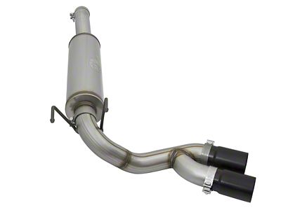 AFE Rebel Series 3.50-Inch Single Exhaust System with Black Tips; Middle Side Exit (14-18 6.4L RAM 2500)