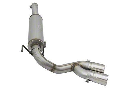 AFE Rebel Series 3.50-Inch Single Exhaust System with Polished Tips; Middle Side Exit (14-18 6.4L RAM 2500)