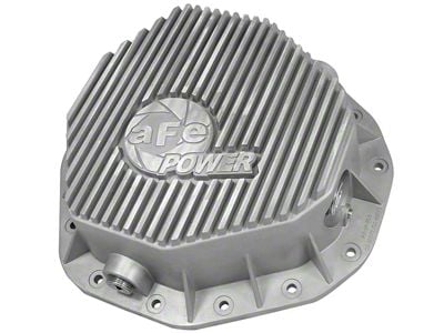 AFE Street Series Rear Differential Cover with Machined Fins; Raw; AAM 10.50/14 Rear Axles (03-05 5.9L RAM 2500)