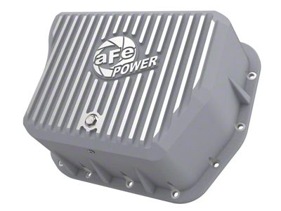 AFE Street Series Transmission Pan with Machined Fins; Raw (03-07 5.9L RAM 2500 w/ Automatic Transmission)