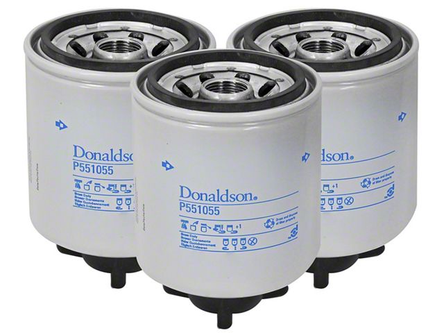 AFE Donaldson Fuel Filter for DFS780 Fuel System; Set of Three (05-10 5.9L, 6.7L RAM 3500)