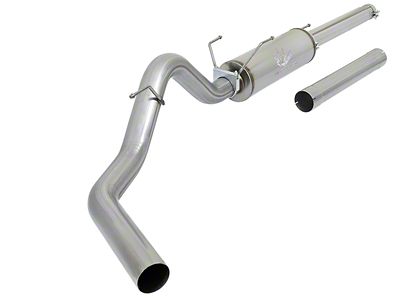 AFE Large Bore-HD 4-Inch Single Exhaust System; Side Exit (03-04 5.9L RAM 3500)