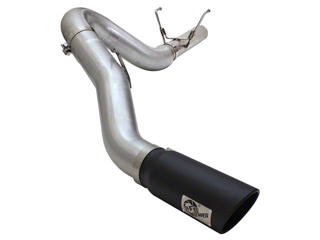 AFE Large Bore-HD 5-Inch Single Exhaust System with Black Tip; Side Exit (13-18 6.7L RAM 3500)