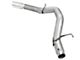 AFE Large Bore-HD 5-Inch Single Exhaust System with Polished Tip; Side Exit (13-18 6.7L RAM 3500)