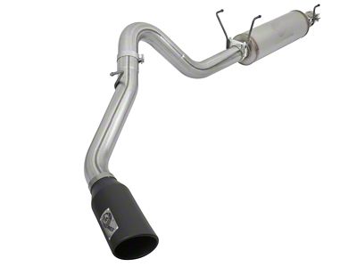 AFE MACH Force-XP 4-Inch Single Exhaust System with Black Tip; Side Exit (14-24 6.4L RAM 3500)