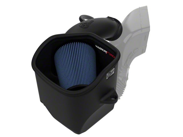 AFE Magnum FORCE Stage-2 Cold Air Intake with Pro 5R Oiled Filter; Black (19-24 6.4L RAM 3500)