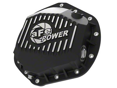 AFE Pro Series Rear Differential Cover with Machined Fins; Black; AAM 11.50/11.80-Inch (03-18 RAM 3500)