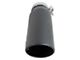 AFE MACH Force-XP 409 Stainless Steel Exhaust Tip; 5-Inch; Black; Passenger Side (Fits 4-Inch Tailpipe)