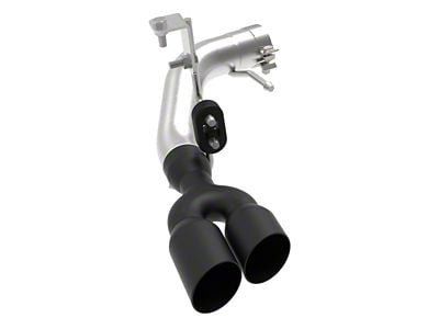AFE Rebel Series 3-Inch Muffler Delete Single Exhaust System with Black Tips; Middle Side Exit (19-23 Ranger)