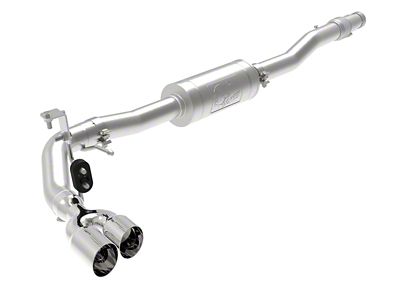 AFE Rebel Series 3-Inch Single Exhaust System with Polished Tips; Middle Side Exit (19-23 Ranger)