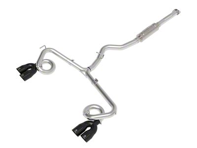 AFE Vulcan Series 3-Inch Dual Exhaust System with Black Tips; Rear Exit (24-26 Ranger Raptor)