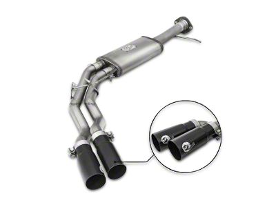 AFE Rebel Series 3 to 2.50-Inch Dual Exhaust System with Black Tips; Middle Side Exit (11-14 6.2L F-150 Raptor SuperCrew)