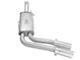 AFE Rebel Series 3 to 2.50-Inch Dual Exhaust System with Polished Tips; Middle Side Exit (09-13 5.3L Silverado 1500)
