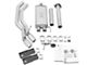 AFE Rebel Series 3 to 2.50-Inch Dual Exhaust System with Black Tips; Middle Side Exit (15-20 2.7L EcoBoost F-150)