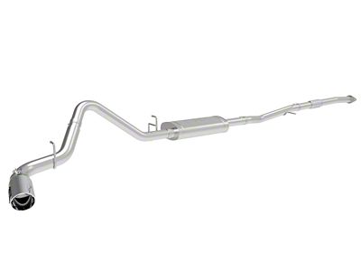 AFE Apollo GT Series Single Exhaust System with Polished Tip; Side Exit (19-25 2.7L Sierra 1500)