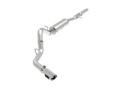 AFE Apollo GT Series Single Exhaust System with Polished Tip; Side Exit (14-18 6.2L Sierra 1500)