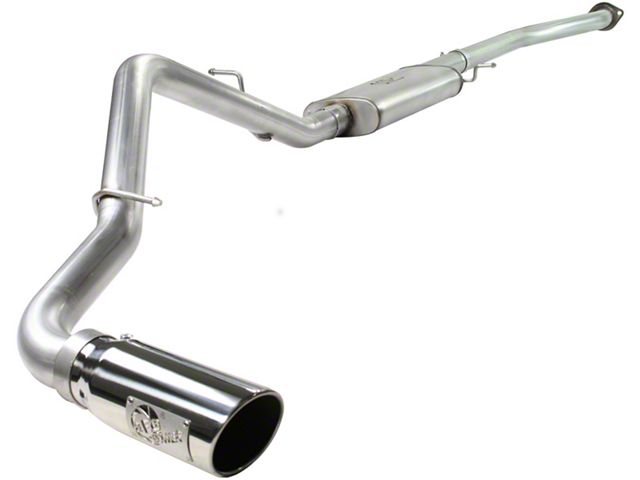 AFE MACH Force-XP 3-Inch Single Exhaust System with Polished Tip; Side Exit (99-06 4.3L Sierra 1500)