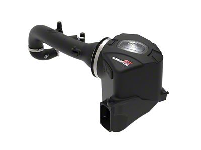 AFE Momentum GT Cold Air Intake with Pro 5R Oiled Filter; Black (19-25 2.7L Sierra 1500)