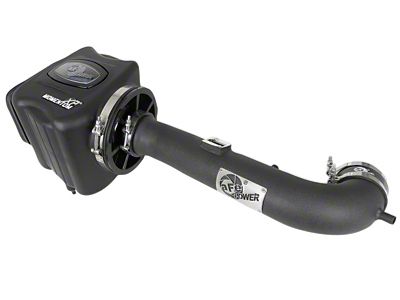 AFE Momentum XP Cold Air Intake with Pro 5R Oiled Filter; Black (14-18 6.2L Sierra 1500)