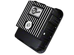 AFE Pro Series Transmission Pan with Machined Fins; Black (99-13 V8 Sierra 1500)