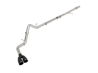 AFE Rebel XD Series 3-Inch DPF-Back Single Exhaust System with Black Tips; Side Exit (20-25 3.0L Duramax Sierra 1500)