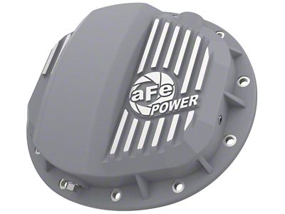 AFE Street Series Rear Differential Cover with Machined Fins; Raw; GMCH 9.5-12 (19-24 Sierra 1500)