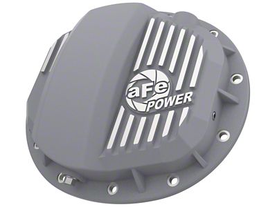 AFE Street Series Rear Differential Cover with Machined Fins; Raw; GMCH 9.5-12 (19-23 Sierra 1500)