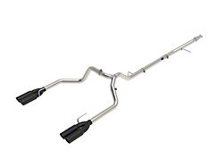 AFE Vulcan Series 3-Inch DPF-Back Dual Exhaust System with Black Tips; Rear Exit (20-26 3.0L Duramax Sierra 1500)