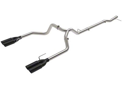 AFE Vulcan Series 3-Inch DPF-Back Dual Exhaust System with Black Tips; Rear Exit (23-25 3.0L Duramax Sierra 1500)