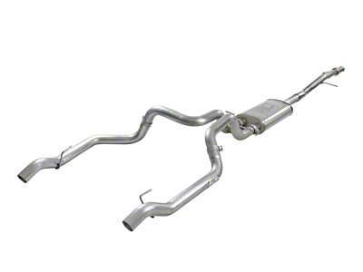 AFE Vulcan Series Dual Exhaust System; Rear Exit (19-24 5.3L Sierra 1500 w/ Factory Dual Exhaust)